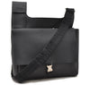 Authentic PRADA Leather Shoulder Cross Body Bag Purse Black 1035D