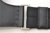 Authentic PRADA Leather Shoulder Cross Body Bag Purse Black 1035D