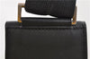 Authentic PRADA Leather Shoulder Cross Body Bag Purse Black 1035D