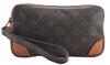 Authentic Louis Vuitton Monogram Marly Dragonne PM M51827 Clutch Hand Bag 1035F