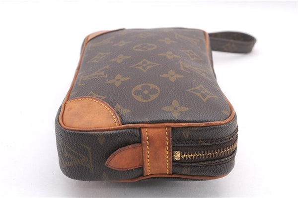 Authentic Louis Vuitton Monogram Marly Dragonne PM M51827 Clutch Hand Bag 1035F