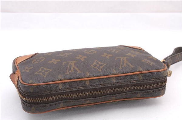 Authentic Louis Vuitton Monogram Marly Dragonne PM M51827 Clutch Hand Bag 1035F