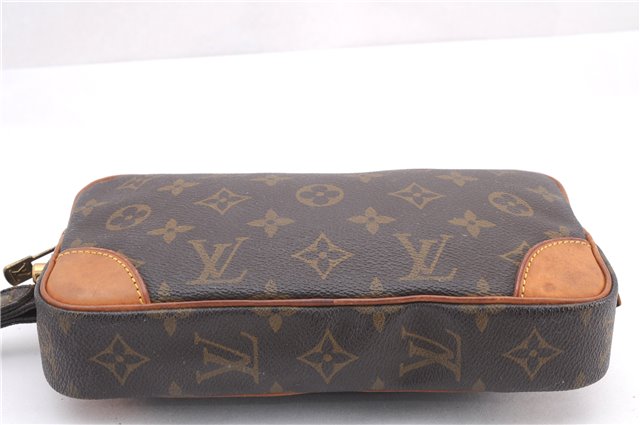 Authentic Louis Vuitton Monogram Marly Dragonne PM M51827 Clutch Hand Bag 1035F