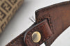Authentic FENDI Zucchino Vintage Shoulder Bag Purse Canvas Leather Brown 1035I