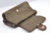 Authentic FENDI Zucchino Vintage Shoulder Bag Purse Canvas Leather Brown 1035I