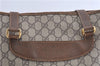 Authentic GUCCI Shoulder Tote Bag GG PVC Leather 002396130 Brown Junk 1036D
