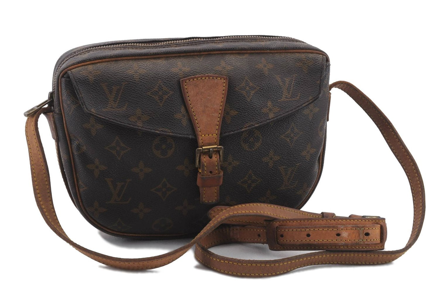 Auth Louis Vuitton Monogram Jeune Fille MM Shoulder Cross Bag M51226 LV 1037D