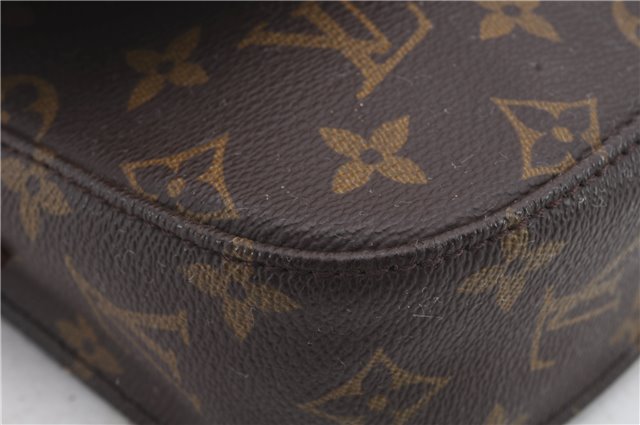 Auth Louis Vuitton Monogram Saint Cloud PM Shoulder Cross Bag M51244 LV 1038D