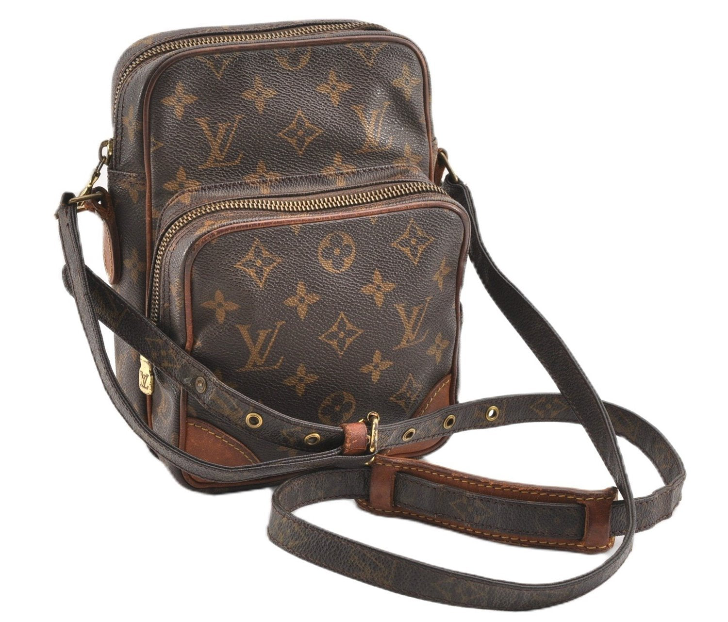 Authentic Louis Vuitton Monogram Amazone Shoulder Cross Bag M45236 Junk 1038G