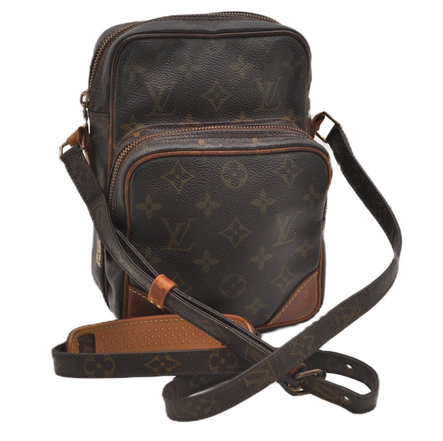 Authentic Louis Vuitton Monogram Amazone Shoulder Cross Body Bag M45236 LV 1039G