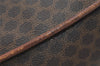 Authentic CELINE Macadam Blason Pattern Clutch Hand Bag PVC Leather Brown 1039I