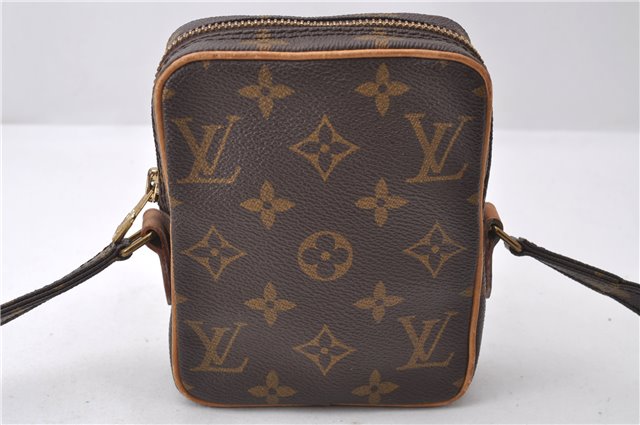 Auth Louis Vuitton Monogram Mini Poche Danube Shoulder Cross Bag M45268 LV 1040D