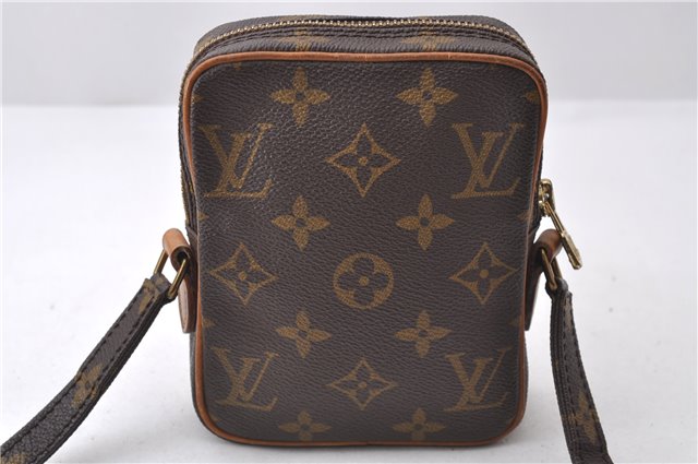 Auth Louis Vuitton Monogram Mini Poche Danube Shoulder Cross Bag M45268 LV 1040D