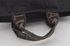 Authentic FENDI Vintage Hand Tote Bag Purse Nylon Leather Black 1040I