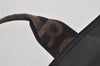 Authentic FENDI Vintage Hand Tote Bag Purse Nylon Leather Black 1040I