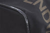 Authentic FENDI Vintage Hand Tote Bag Purse Nylon Leather Black 1040I