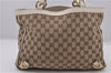 Authentic GUCCI Abbey Shoulder Hand Bag GG Canvas Leather 170004 Brown 1045F