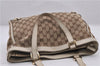 Authentic GUCCI Abbey Shoulder Hand Bag GG Canvas Leather 170004 Brown 1045F