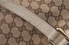 Authentic GUCCI Abbey Shoulder Hand Bag GG Canvas Leather 170004 Brown 1045F