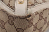 Authentic GUCCI Abbey Shoulder Hand Bag GG Canvas Leather 170004 Brown 1045F