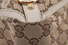 Authentic GUCCI Abbey Shoulder Hand Bag GG Canvas Leather 170004 Brown 1045F