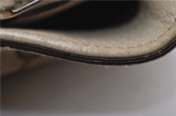 Authentic GUCCI Abbey Shoulder Hand Bag GG Canvas Leather 170004 Brown 1045F