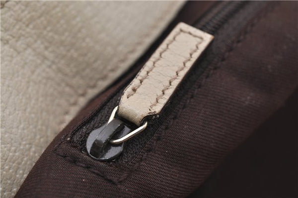 Authentic GUCCI Abbey Shoulder Hand Bag GG Canvas Leather 170004 Brown 1045F