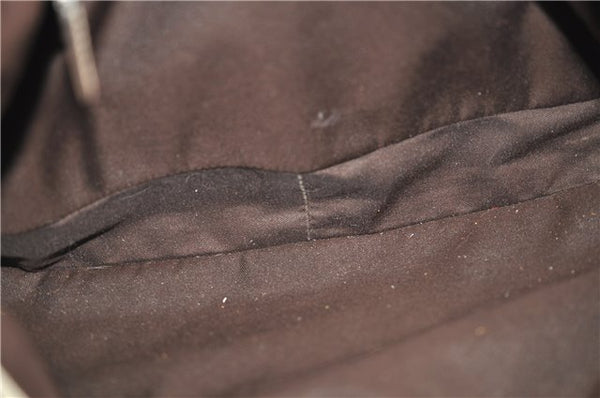 Authentic GUCCI Abbey Shoulder Hand Bag GG Canvas Leather 170004 Brown 1045F