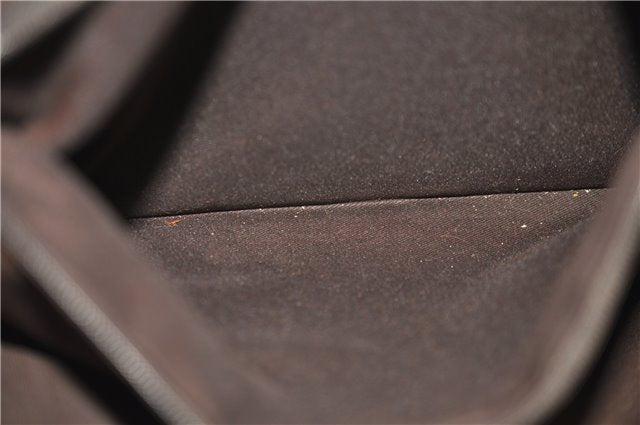 Authentic GUCCI Abbey Shoulder Hand Bag GG Canvas Leather 170004 Brown 1045F