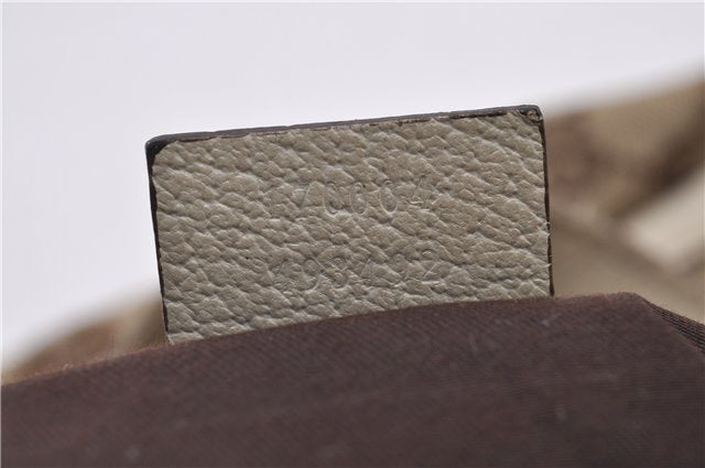 Authentic GUCCI Abbey Shoulder Hand Bag GG Canvas Leather 170004 Brown 1045F