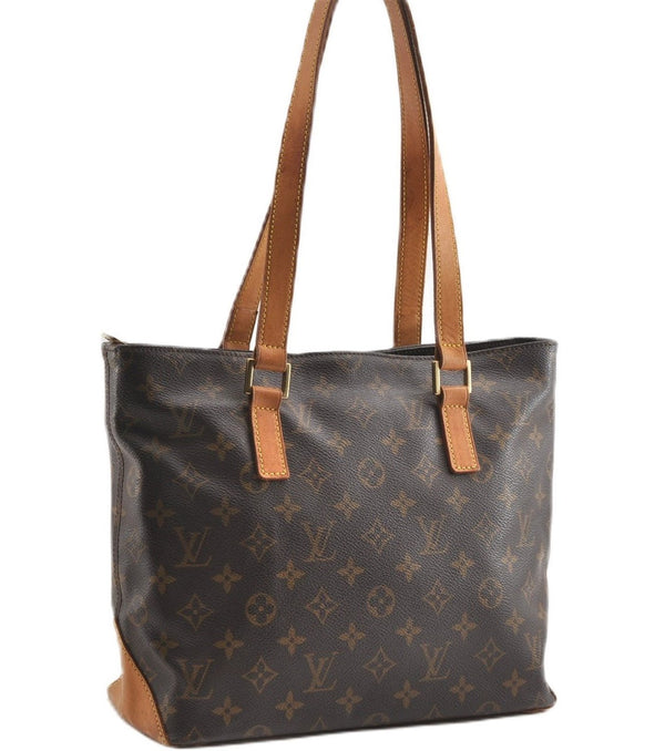 Authentic Louis Vuitton Monogram Cabas Piano Shoulder Tote Bag M51148 LV 1045G