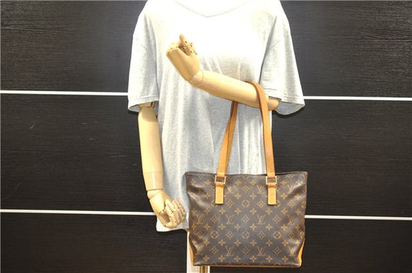 Authentic Louis Vuitton Monogram Cabas Piano Shoulder Tote Bag M51148 LV 1045G