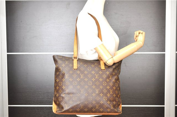 Authentic Louis Vuitton Monogram Cabas Mezzo Shoulder Tote Bag M51151 LV 1047G