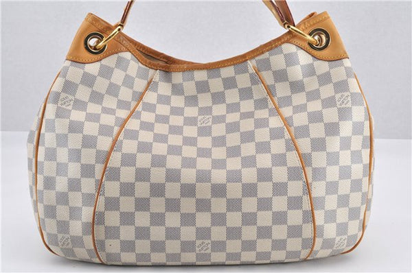 Authentic Louis Vuitton Damier Azur Galliera PM Shoulder Bag N55215 LV 1048G