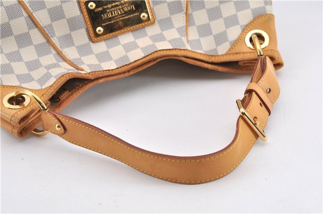 Authentic Louis Vuitton Damier Azur Galliera PM Shoulder Bag N55215 LV 1048G