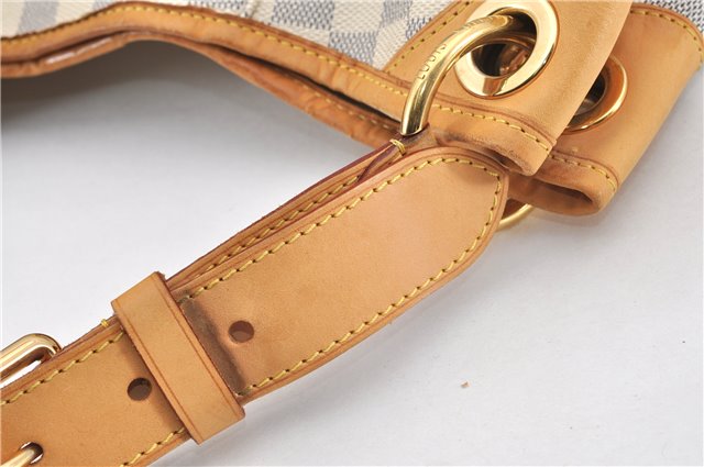 Authentic Louis Vuitton Damier Azur Galliera PM Shoulder Bag N55215 LV 1048G