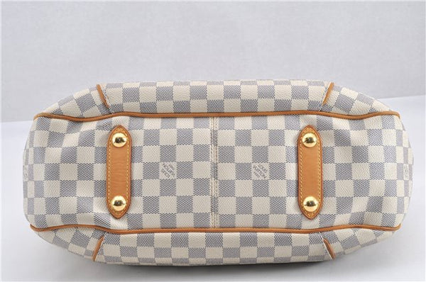 Authentic Louis Vuitton Damier Azur Galliera PM Shoulder Bag N55215 LV 1048G