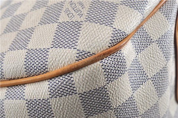 Authentic Louis Vuitton Damier Azur Galliera PM Shoulder Bag N55215 LV 1048G