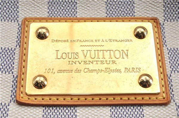 Authentic Louis Vuitton Damier Azur Galliera PM Shoulder Bag N55215 LV 1048G