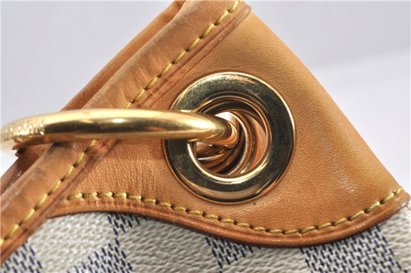 Authentic Louis Vuitton Damier Azur Galliera PM Shoulder Bag N55215 LV 1048G