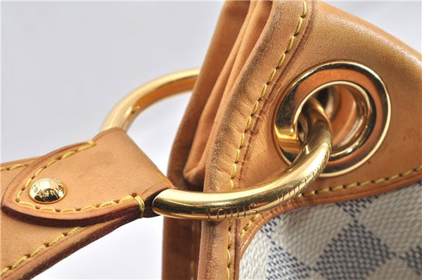 Authentic Louis Vuitton Damier Azur Galliera PM Shoulder Bag N55215 LV 1048G