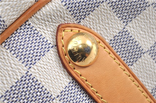 Authentic Louis Vuitton Damier Azur Galliera PM Shoulder Bag N55215 LV 1048G