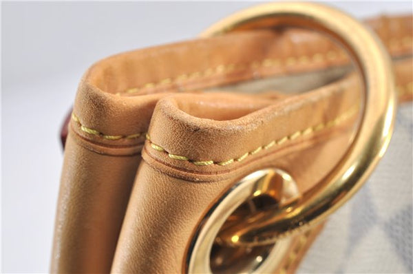 Authentic Louis Vuitton Damier Azur Galliera PM Shoulder Bag N55215 LV 1048G