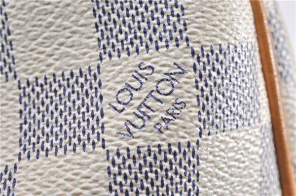 Authentic Louis Vuitton Damier Azur Galliera PM Shoulder Bag N55215 LV 1048G