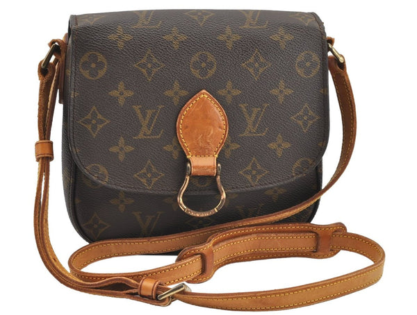 Authentic Louis Vuitton Monogram Saint Cloud MM M51243 Shoulder Cross Bag 1048I