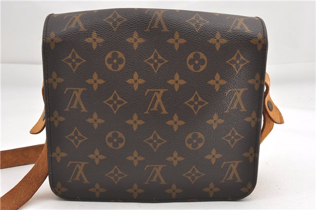 Authentic Louis Vuitton Monogram Cartouchiere MM M51253 Shoulder Cross Bag 1049G
