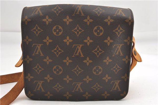 Authentic Louis Vuitton Monogram Cartouchiere MM M51253 Shoulder Cross Bag 1049G