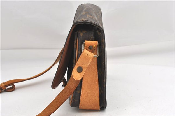Authentic Louis Vuitton Monogram Cartouchiere MM M51253 Shoulder Cross Bag 1049G