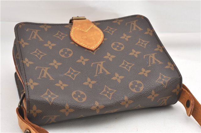 Authentic Louis Vuitton Monogram Cartouchiere MM M51253 Shoulder Cross Bag 1049G