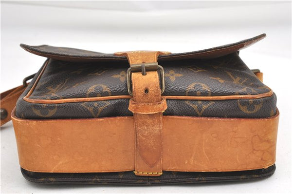 Authentic Louis Vuitton Monogram Cartouchiere MM M51253 Shoulder Cross Bag 1049G